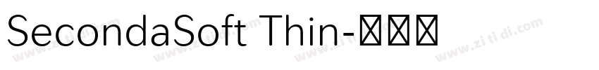 SecondaSoft Thin字体转换